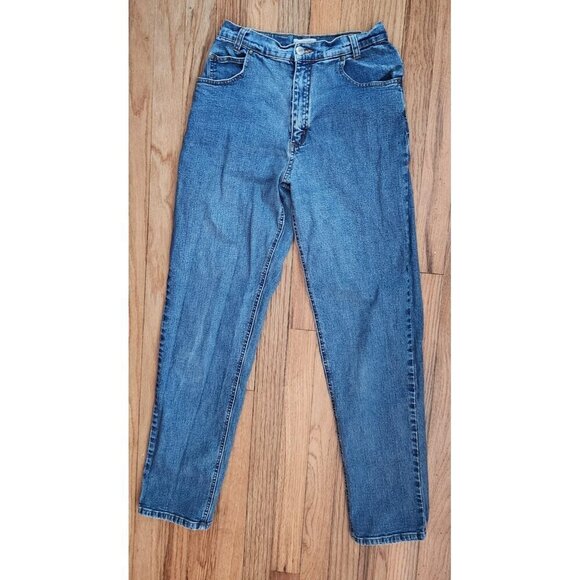 Coldwater Creek Denim - Coldwater Creek Jeans Straight Leg High Rise Medium Wash Denim Sz 6 Mom Flex Vtg